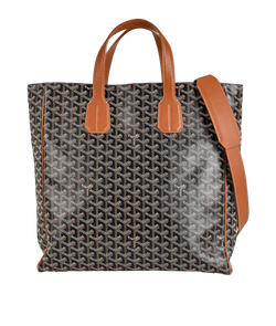 Voltaire Tote, Canvas, Brown/Black,LAR020229, DB/S, 3*